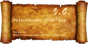 Veiszberger Otília névjegykártya